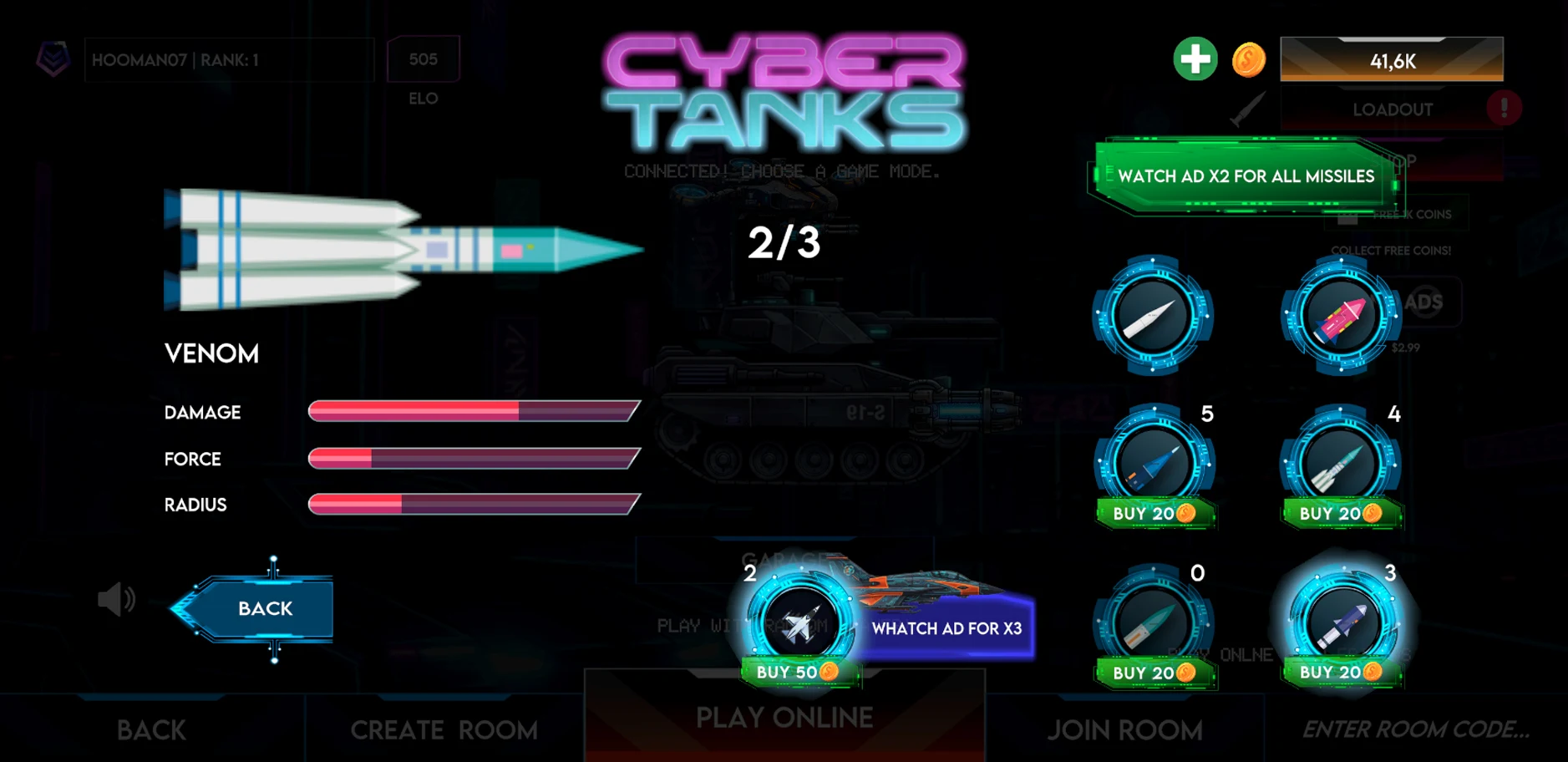 Cyber Tanks - Online Battle screenshot
